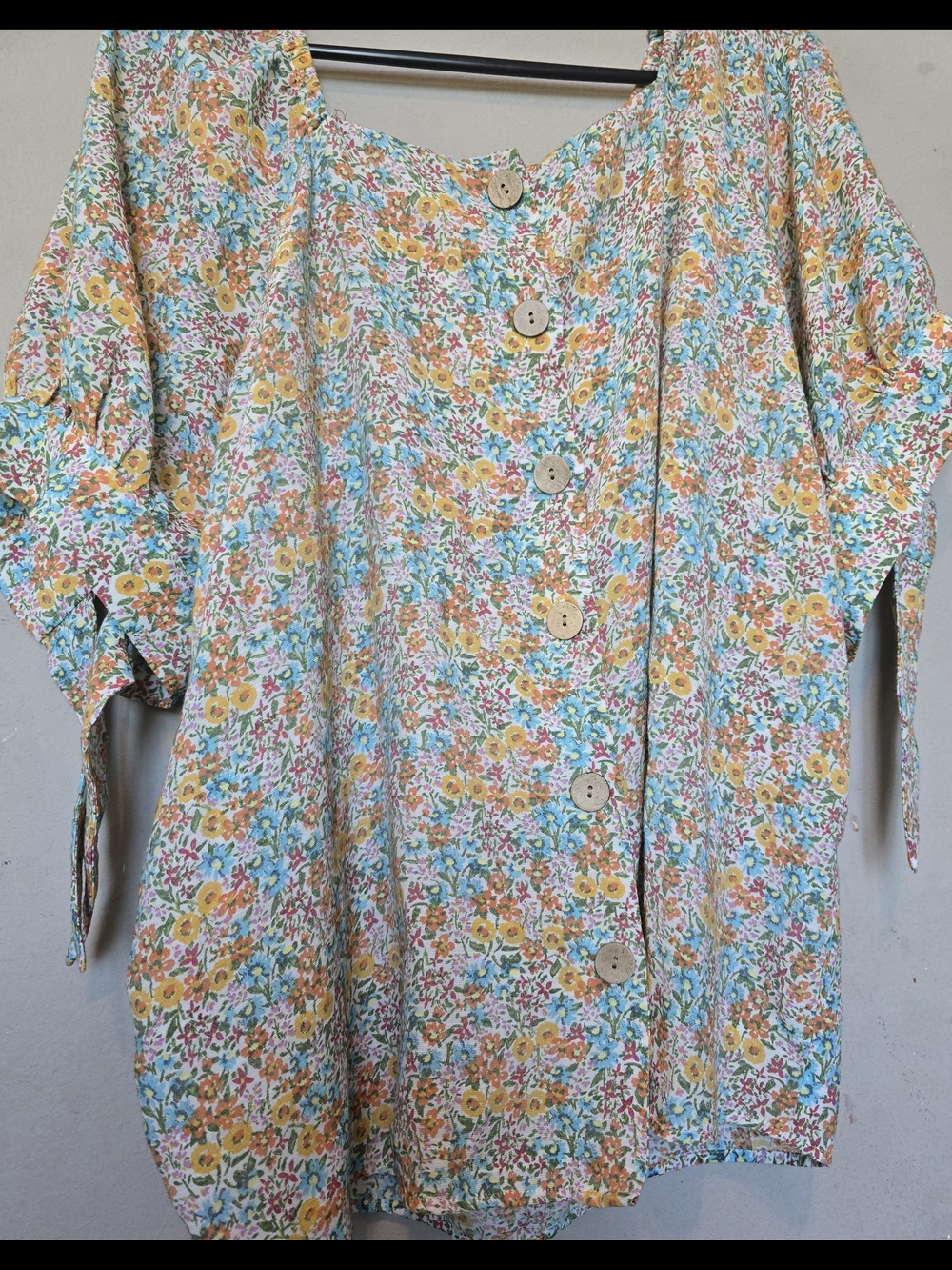 Lauren Conrad Floral Button-Front Top in Multi-Color